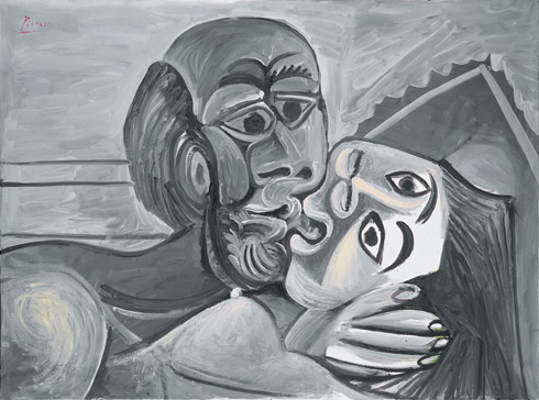 La exposición titulada Picasso en Blanco y Negro: recorre la visión única del artista Pablo Picasso temáticamente a lo largo de toda su vida, incluyendo principios de azul monocromático y pinturas de color de rosa, gris y tonos plateados sin el brillo del metal.