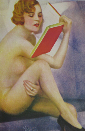 The Forbidden Book mujer leyendo