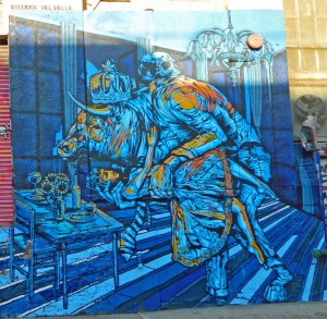 Mural La bella y la bestia de Esteban del Valle en 5pointz, LIC.(Foto JD)