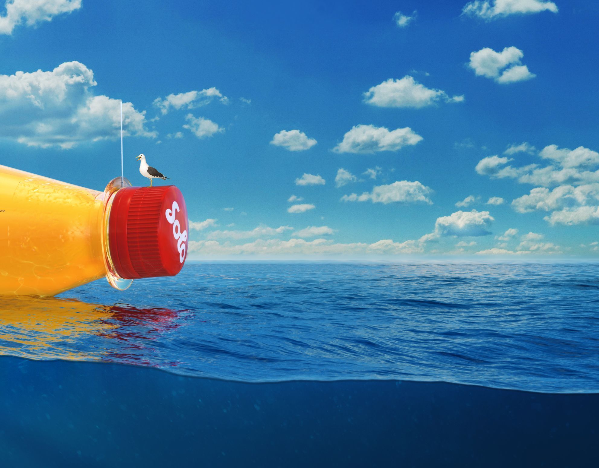 Lanzan al mar gigantezca botella con mensaje secreto
