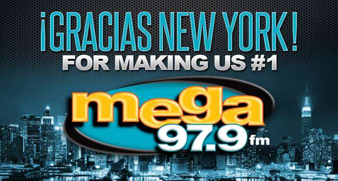 Mega 97.9 FM la emisora #1 en NY