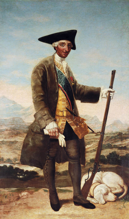 Cuadro de la colección BBVA de Francisco de Goya y Lucientes (Fuendetodos, Zaragoza, 1746 – Burdeos, 1828)titulado: Retrato de Carlos III cazador (h. 1787-1788) Foto cedida.