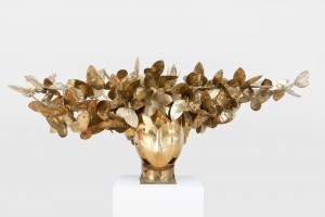 Manolo Valdes, Mariposas dorados IV, 2011. 99.06 x 243.84 x 91.44 cm. Brass. Download
