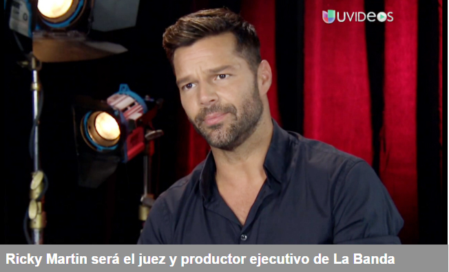 Ricky Martin manejará la carrera del ganador de UNIVISION